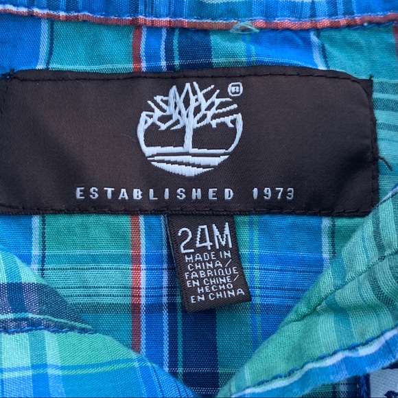 Boys Blue Plaid 100% Cotton Button Up Shirt | 24 Mo - Picture 2 of 9